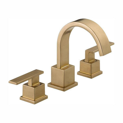 Vero 8 in. Widespread 2-Handle Bathroom Faucet with Metal Drain Assembly in Champagne Bronze - Super Arbor