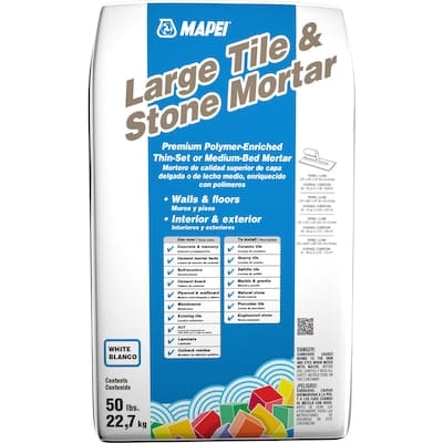 MAPEI Large Tile and Stone 50-lb White Powder Thinset/Medium Bed Mortar