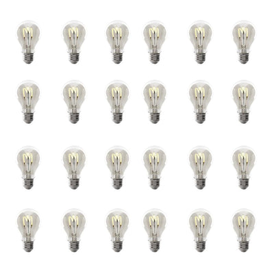 Feit Electric 40-Watt Equivalent AT19 Dimmable Clear Glass Vintage Edison LED Light Bulb with H Shape Filament Warm White (24-Pack) - Super Arbor