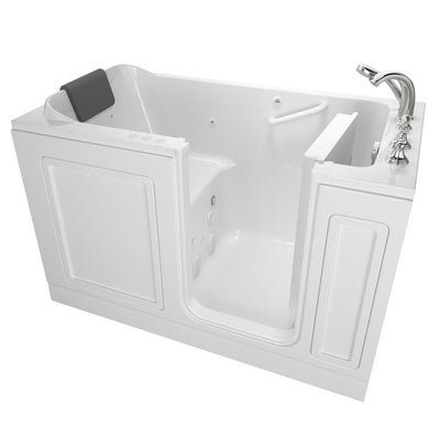 Acrylic Luxury 60 in. Right Hand Walk-In Whirlpool and Air Bathtub in White - Super Arbor