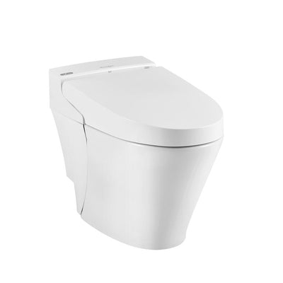 Advanced Clean 100 Spalet 12 in. Rough-In 1-piece 0.92/1.32 GPF Dual Flush Elongated Toilet in White, Seat Included - Super Arbor