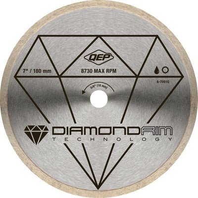 QEP 7 in. Diamond Blade for Wet Tile Saws for Ceramic Tile - Super Arbor