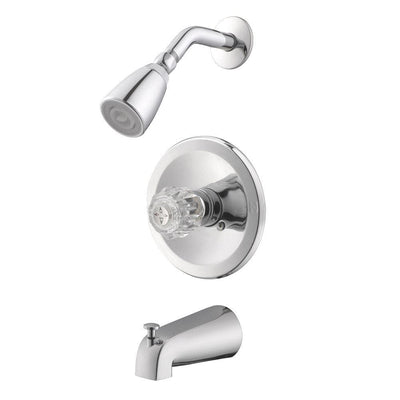 Millbridge Single-Handle 1-Spray Tub and Shower Faucet in Polished Chrome (Valve Included) - Super Arbor