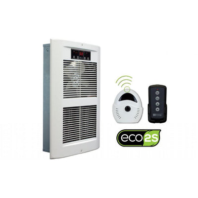 LPW ECO2S 240-Volt 2500-4500-Watt 8530-15354 BTU Electric Wall Heater in White Dove - Super Arbor