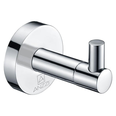 Caster Series Single Robe Hook in Polished Chrome - Super Arbor