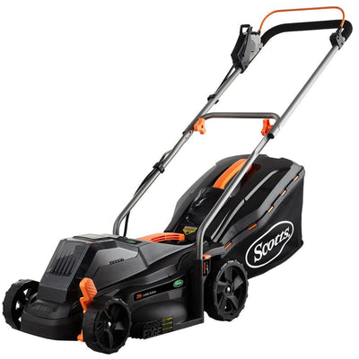 Scotts 62014S 14 in. 20-Volt Cordless Walk Behind Push Lawn Mower, 4.0Ah Battery and Faster Charger Included - Super Arbor
