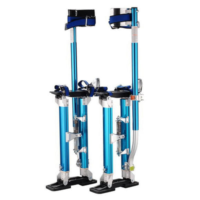 24 in. to 40 in. Blue Professional Drywall Stilts - Super Arbor