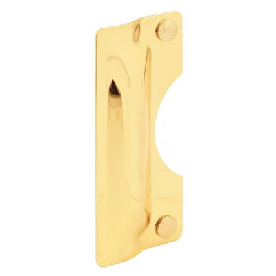 3 in. x 7 in. Bright Brass Plated Steel Outswing Latch Guard - Super Arbor