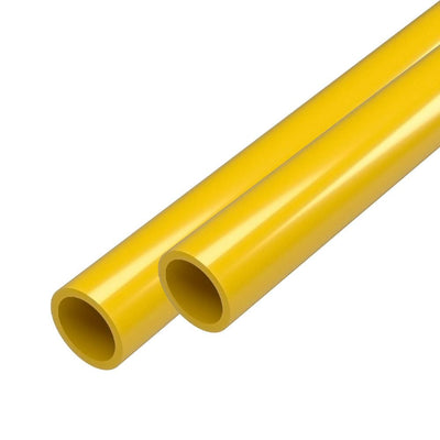 1/2 in. x 5 ft. Furniture Grade Schedule 40 PVC Pipe in Yellow (2-Pack) - Super Arbor