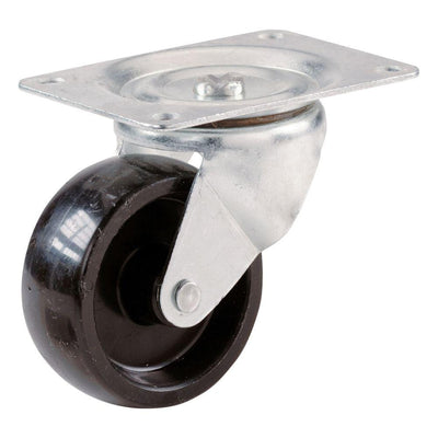 2 in. Polypropylene Swivel Plate Caster with 125 lb. Load Rating - Super Arbor