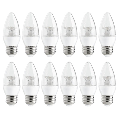 EcoSmart 40-Watt Equivalent B11 Dimmable Energy Star LED Light Bulb Soft White (12-Pack) - Super Arbor