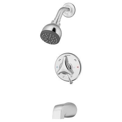 Origins Single-Handle 1-Spray Tub and Shower Faucet with EasyService Stops in Chrome (Valve Included) - Super Arbor