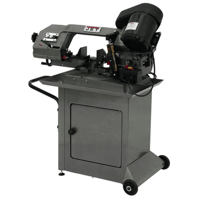 1/2 HP 5 in. x 6 in. Mitering Metalworking Horizontal Band Saw with Closed Stand, 3-Speed, 115/230-Volt, HBS-56S - Super Arbor