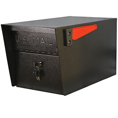 Mail Manager Locking Post-Mount Mailbox with High Security Reinforced Patented Locking System, Black - Super Arbor
