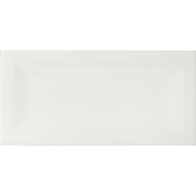 MSI Retro Blanco Inverted Beveled 3 in. x 6 in. Glossy Ceramic White Subway Tile (11 sq. ft./case) - Super Arbor