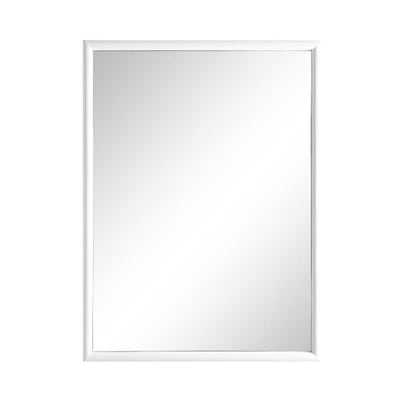 24.00 in. W x 32.00 in. H Framed Rectangular  Bathroom Vanity Mirror in Dove Grey - Super Arbor