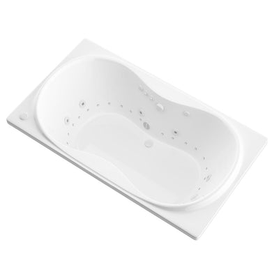 Star 6 ft. Rectangular Drop-in Whirlpool and Air Bath Tub in White - Super Arbor