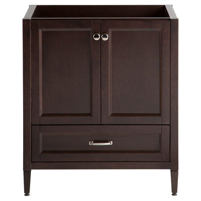 Claxby 30 in. W x 34 in. H x 21 in. D Bathroom Vanity Cabinet Only in Chocolate - Super Arbor