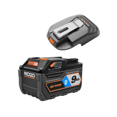 18-Volt OCTANE Bluetooth 9.0 Ah Battery with 18-Volt USB Portable Power Source with Activate Button - Super Arbor