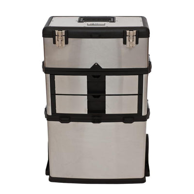 21.5 in. W Stainless Steel 3-in-1 Suitcase Tool Box - Super Arbor