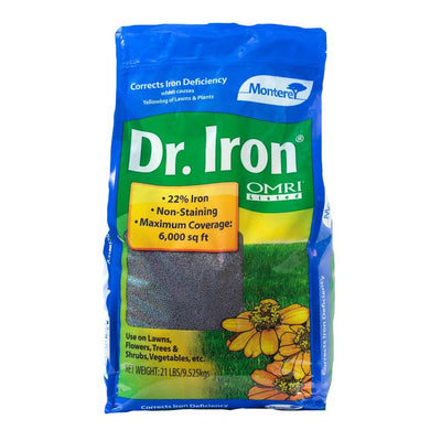 Monterey Dr. Iron 21 lb. Organic Lawn Pellets - Super Arbor
