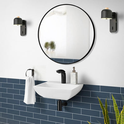 Swiss Madison Sublime Compact Ceramic Wall Hung Sink in White - Super Arbor