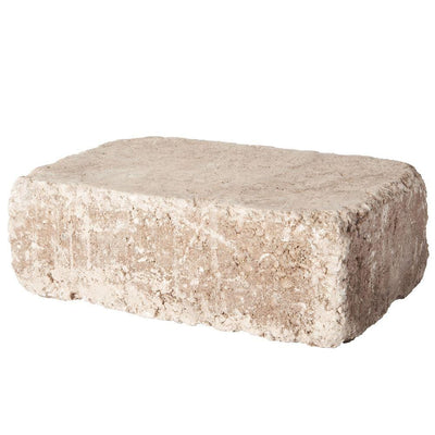 Pavestone RumbleStone Large 3.5 in. x 10.5 in. x 7 in. Cafe Concrete Garden Wall Block (96 Pcs. / 24.5 Face ft. / Pallet) - Super Arbor