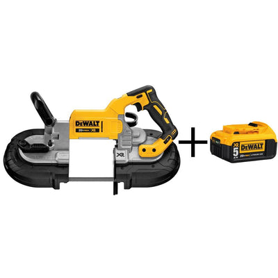20-Volt MAX Lithium Ion Cordless Deep Cut Band Saw (Tool only) with Bonus XR 5Ah Battery Pack - Super Arbor