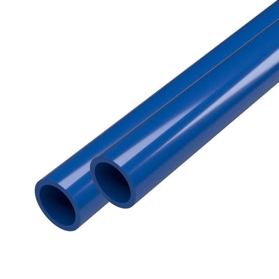 3/4 in. x 5 ft. Furniture Grade Schedule 40 PVC Pipe in Blue (2-Pack) - Super Arbor