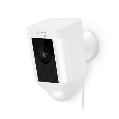 Spotlight Cam Wired Outdoor Rectangle Security Camera, White - Super Arbor