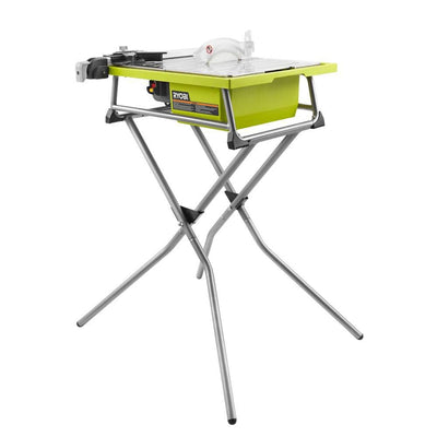 RYOBI 7 in. 4.8 Amp Tile Saw with Stand - Super Arbor
