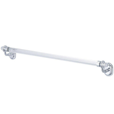 Glass Series 24 in. Towel Bar in Triple Plated Chrome - Super Arbor