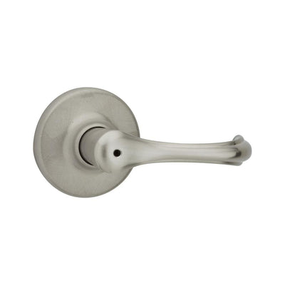 Dorian Satin Nickel Privacy Bed/Bath Door Lever with Microban Antimicrobial Technology - Super Arbor