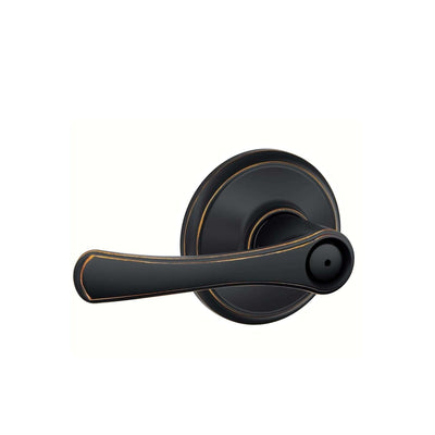 Schlage Avila Aged Bronze Privacy Lever Right or Left Handed