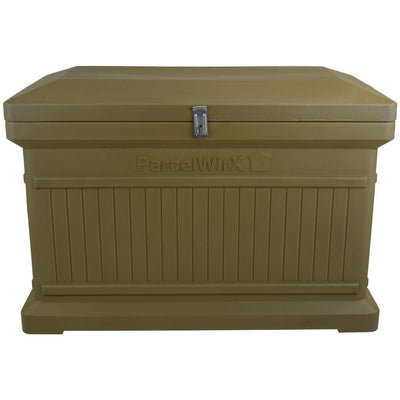 Oak Premium Horizontal Architectrual ParcelWirx Delivery Drop Box Hinged Lid with Swinging Latch for Locking - Super Arbor