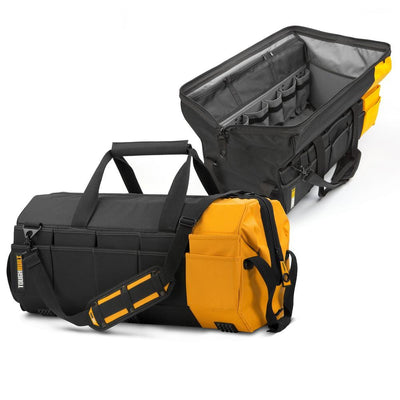 Massive Mouth 26 in. Tool Bag with 62-Pockets in Black - Super Arbor