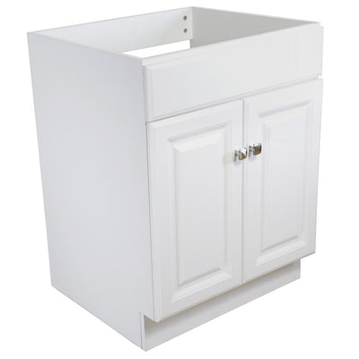 Wyndham 24 in. W x 21 in. D Vanity Cabinet Only in White Semi-Gloss