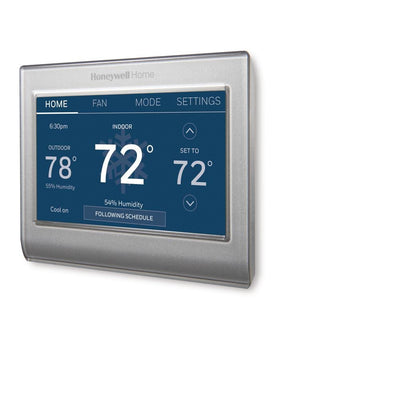 Wi-Fi Smart Color 7-Day Programmable Smart Thermostat with Color-Changing Touchscreen Display - Super Arbor