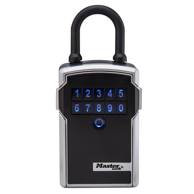 Bluetooth 3-1/4 in. Wide Zinc Portable Lock Box with Personal Use Software - Super Arbor