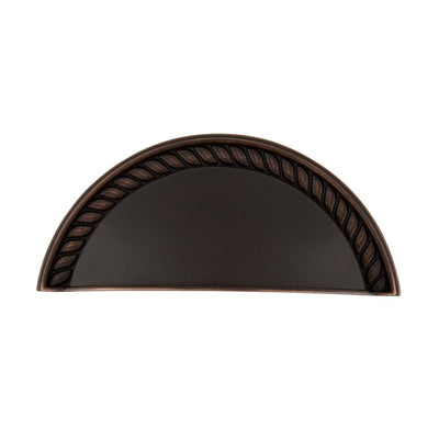 3 in. (76 mm) Timeless Bronze Drawer Cup Pull Rope - Super Arbor