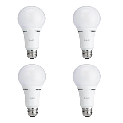 Philips 75-Watt Equivalent A21 Dimmable with Warm Glow Dimming Effect Energy Saving LED Light Bulb Soft White (2700K) (4-Pack)
