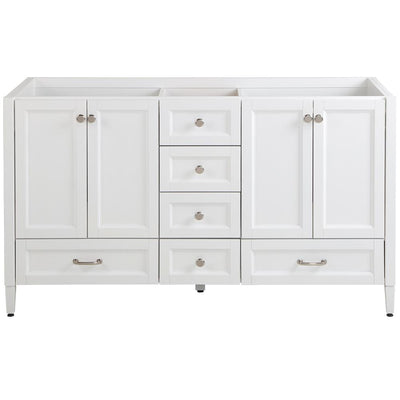 Claxby 60 in. W x 34 in. H x 21 in. D Bath Vanity Cabinet Only in White - Super Arbor