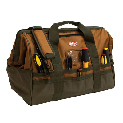 Gatemouth 20 in. Tool Bag in Brown and Green - Super Arbor