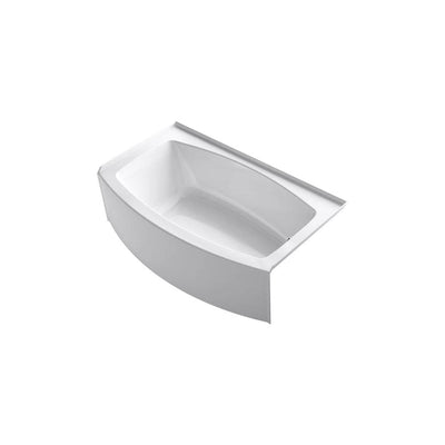 Expanse 60 in Right-Hand Drain Alcove Bathtub with Integral Flange in White - Super Arbor