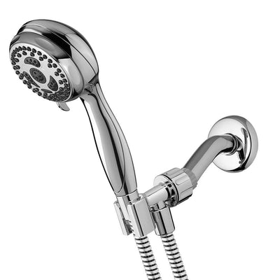 6-Spray 3.3 in. Single Wall Mount Handheld Shower Head in Chrome - Super Arbor