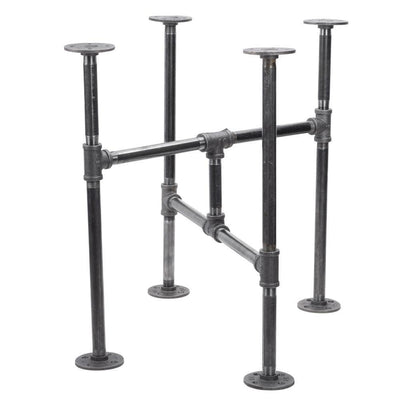 1/2 in. Black Pipe 14 in. W x 18 in D x 19.5 in. H Turnpike Design End Table Kit - Super Arbor