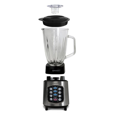 Kitchen Magic Collection 50 oz. 10-Speed Blending Programs Black Glass Jar Blender - Super Arbor
