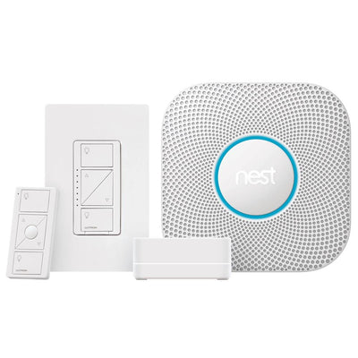 Caseta Wireless Smart Dimmer Starter Kit with Nest Protect Smoke and Carbon Monoxide Detector - Super Arbor