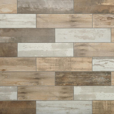 Montagna Wood Vintage Chic 6 in. x 24 in. Porcelain Floor and Wall Tile (392.31 sq. ft. / pallet) - Super Arbor