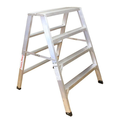 4 ft. Aluminum Flat-Top Sawhorse Ladder - Super Arbor